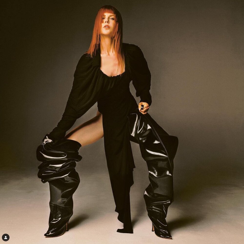 Y/Project Tubular Scrunch Boots. Patent Leather. Thigh High. Unique. Size 36.